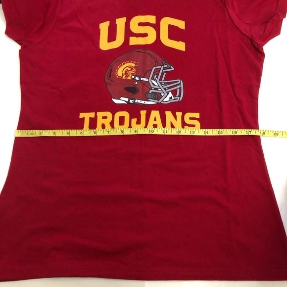 USC Trojans Women’s Football Helmet Team Color Officially Licensed T-Shirt Sz M - Picture 7 of 8